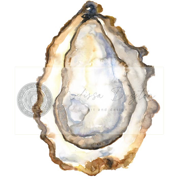 Melissa Dayton Art and Design - Wholesale Art Print - Oyster Fine Art Prints- set 6-framed