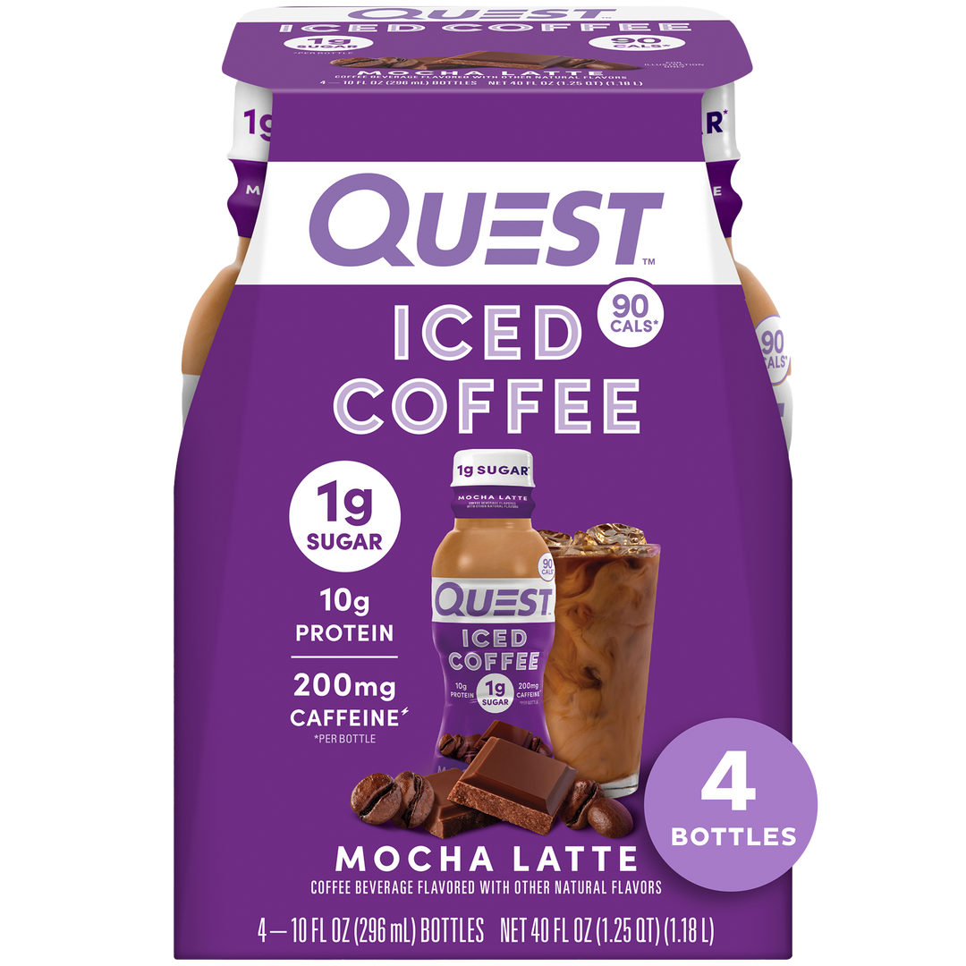 L&F Universal Goods – wholesale Iced Coffee/Cold Brew – QUEST ICED COFFEE - 30G PROTEIN - 3/4PK/10OZ MOCHA LATTE0