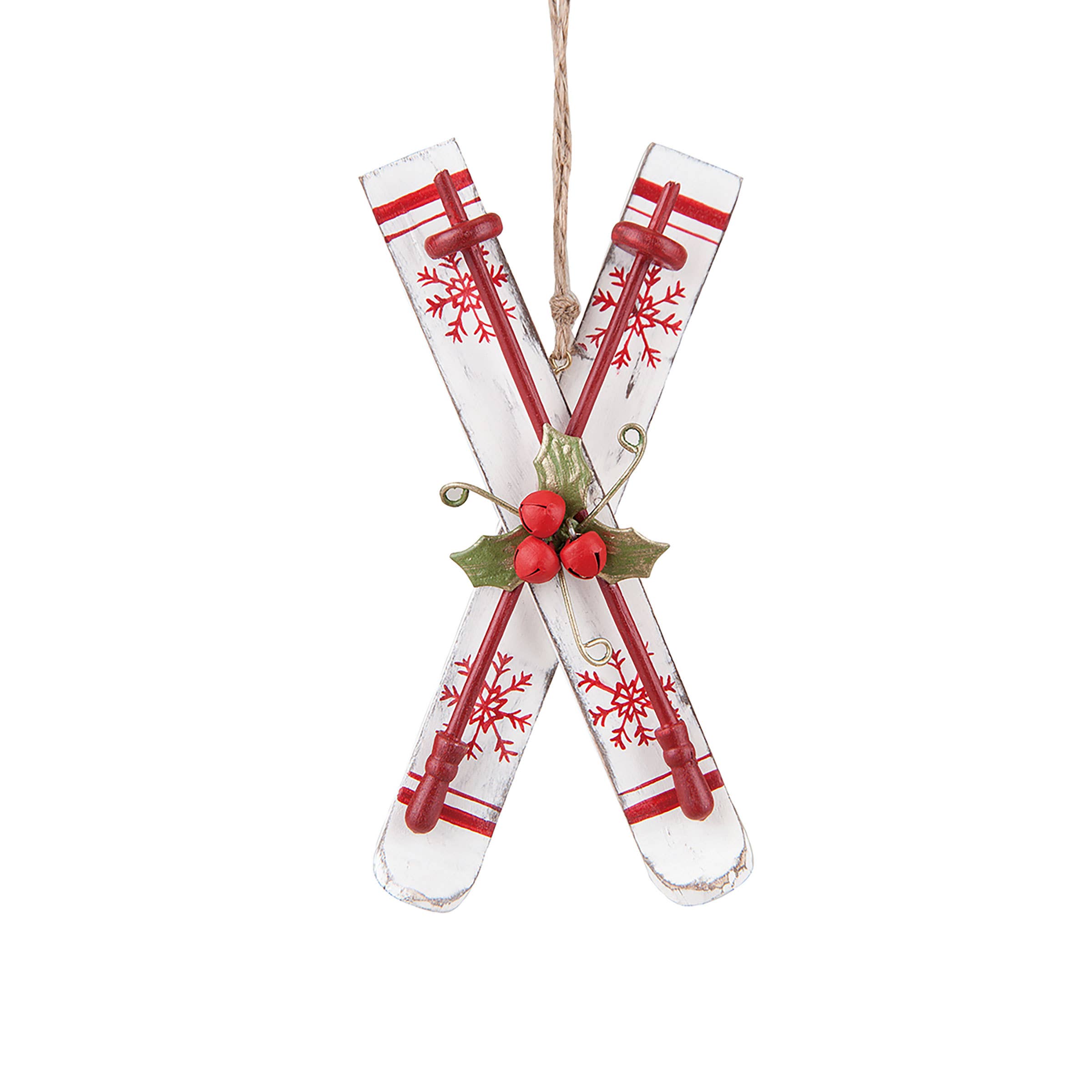 C&F Home - Wholesale Ornament - Christmas Nordic Ski Wood Ornament