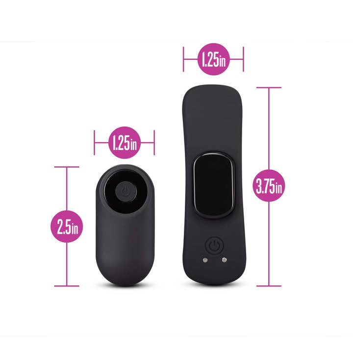 Blush - Wholesale Sex Toy - Temptasia - Remote Control Panty Vibe - Black