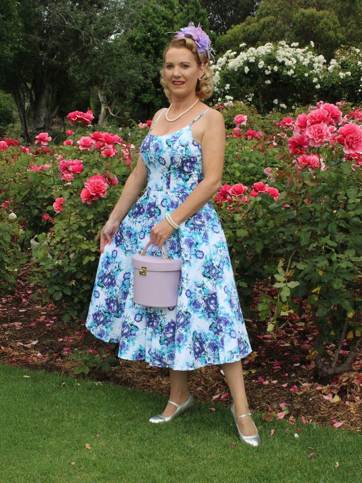 Tatyana Clothing - Wholesale Dress - Women's - Peggy Retro-Inspired Full Circle Dress3