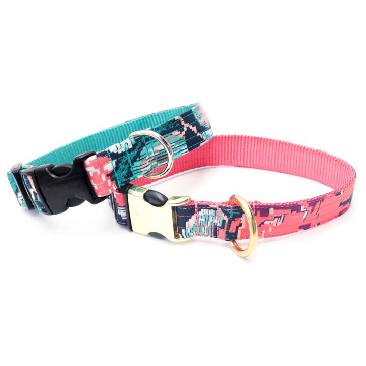 Lacey Floral Voile Dog Collar for wholesale by Mimi Green