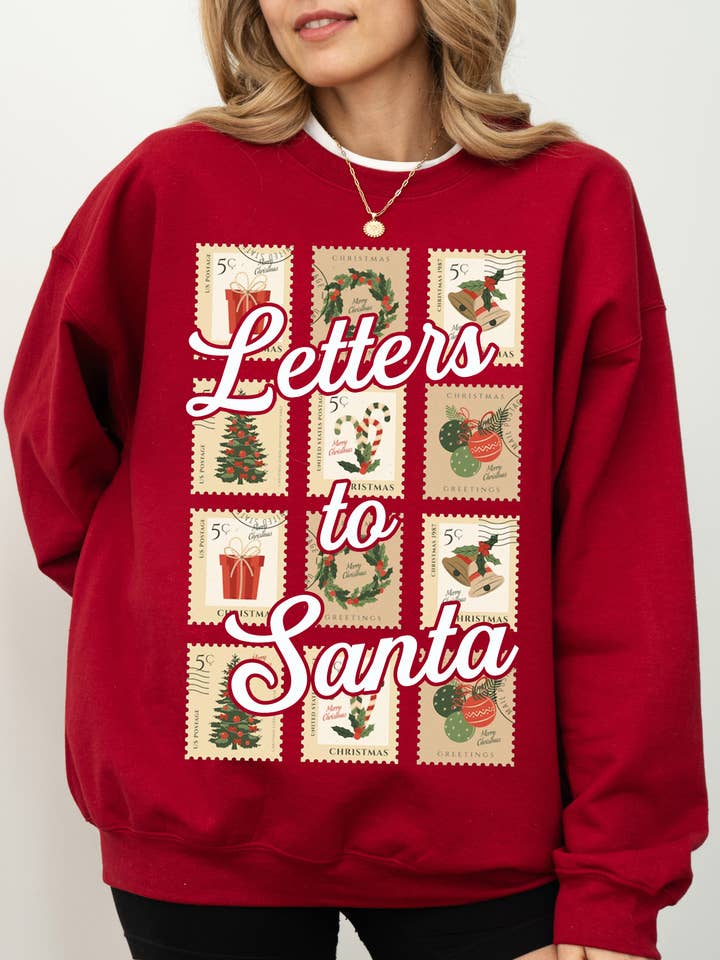 Spirit+Tribe - Wholesale Graphic Sweatshirt - Women's - LETTERS TO SANTA