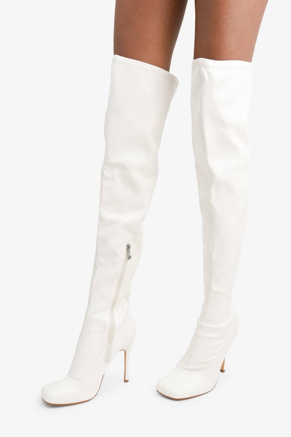 Lemonade Shoes - Wholesale Laarzen - Dames - That Glow - Dijhoge laarzen met stilettohak en ritssluiting aan de binnenzijde5