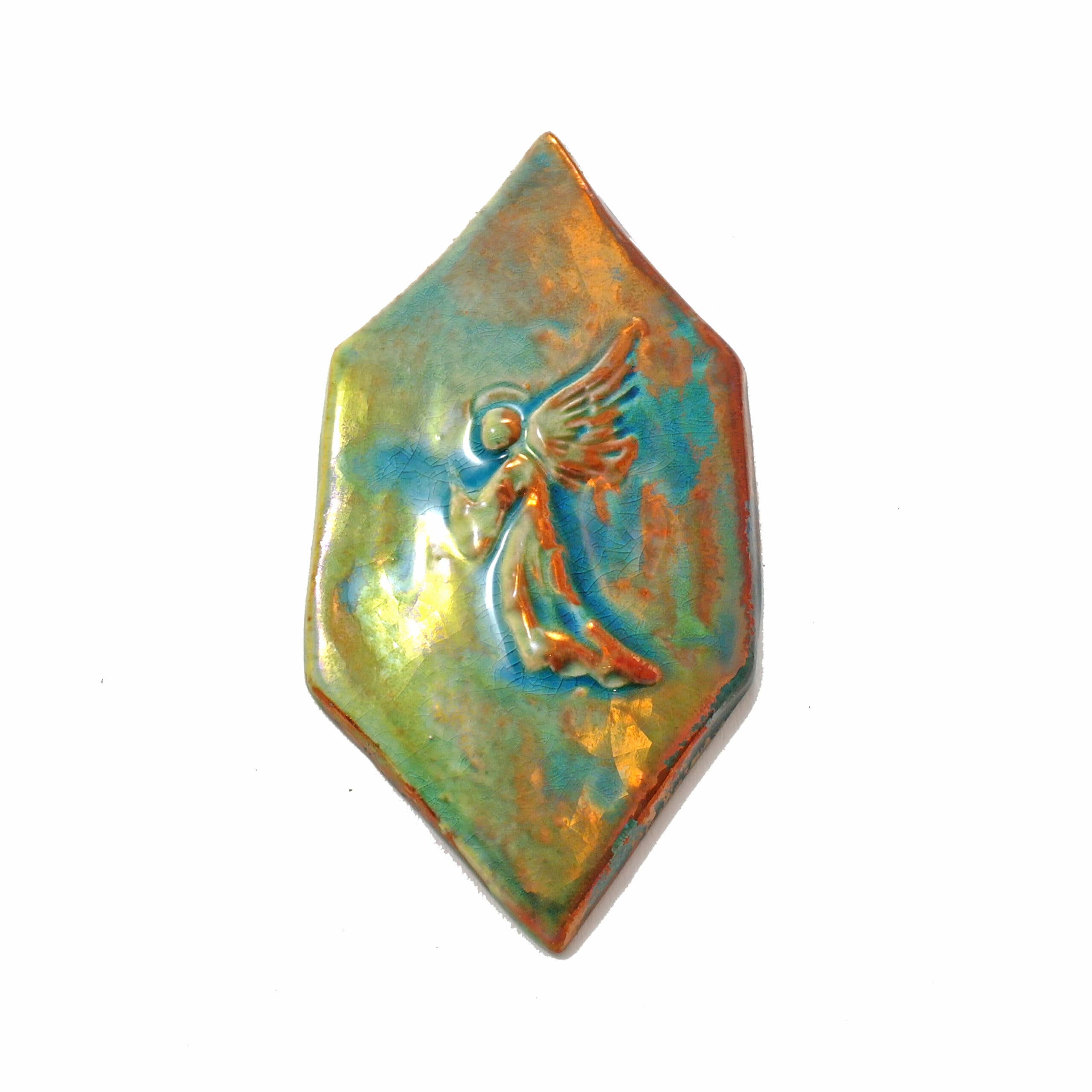 Ceramiche Lega - Wholesale Wall Accent - Copper green angel tile0