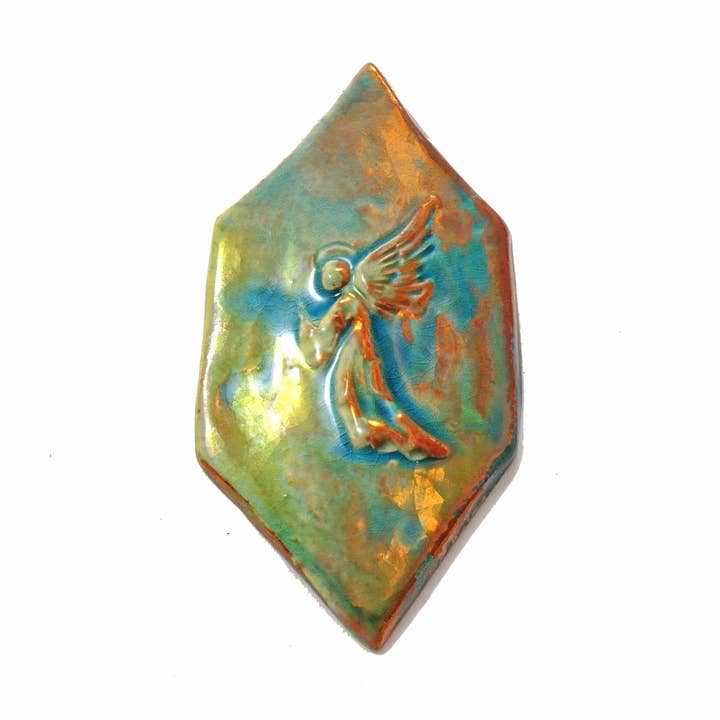 Ceramiche Lega - Wholesale Wall Accent - Copper green angel tile0