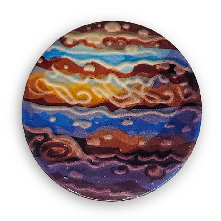 Jupiter Planetarische Texturierte Anstecknadel für den Großhandel von Untitled Union