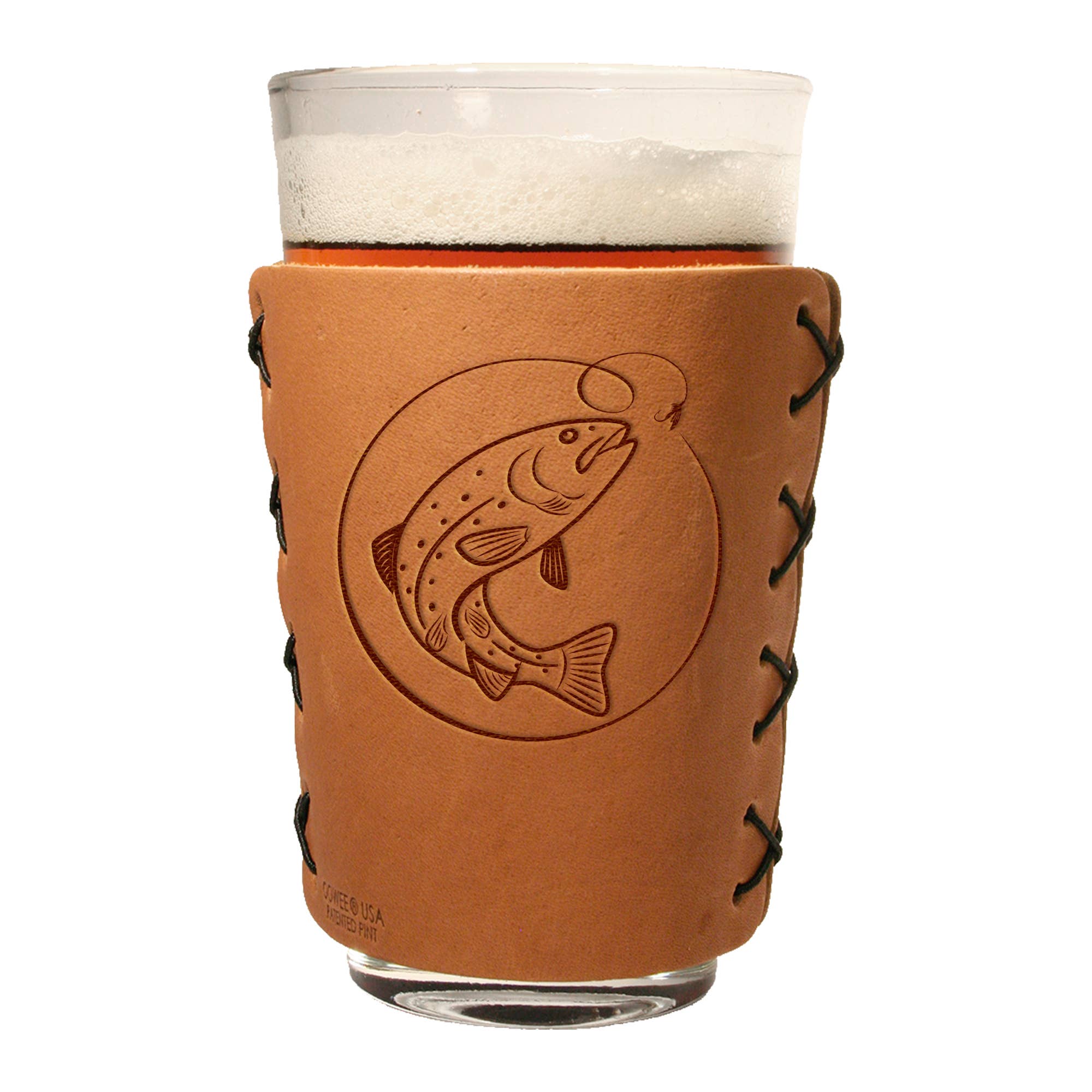 Oowee Products - Wholesale Drinking Glass/Cup - Retail Ready Pick-A-Logo Leather Pint Glass Sleeve and Box16