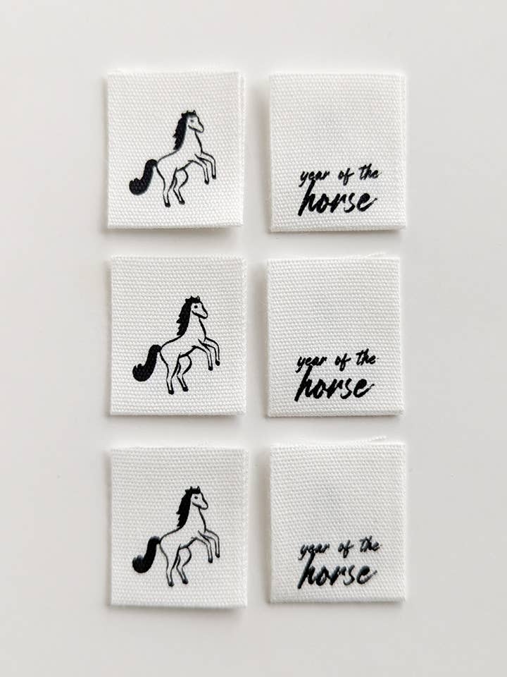 Year of the Horse | Cotton Luxe Labels for wholesale by Intensely Distracted