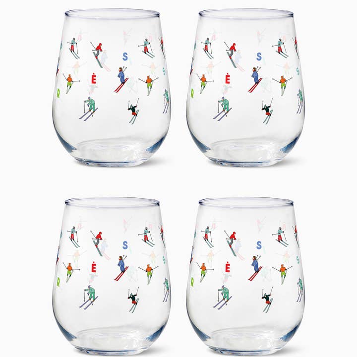 Parade de ski - Gobelets à vin sans pied incassables 16oz en Tritan pour la vente par TOSSWARE