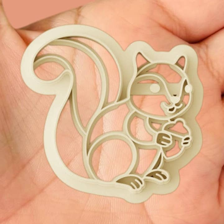 Cortador de arcilla polimérica Ardilla #25 para venta al por mayor de Roussell Prints and Demand LLC