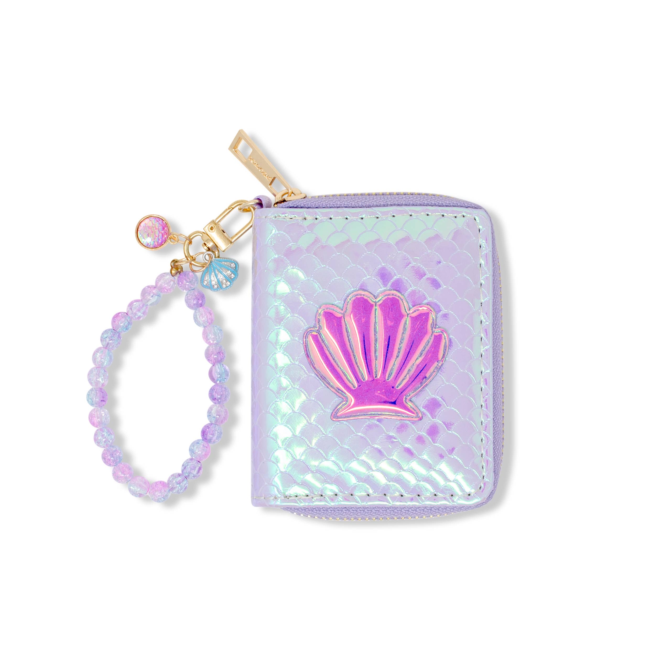 Tiny Treats and ZOMI GEMS - Wholesale Wallet - Kids - Shiny Seashell Mermaid Wallet for Kids1