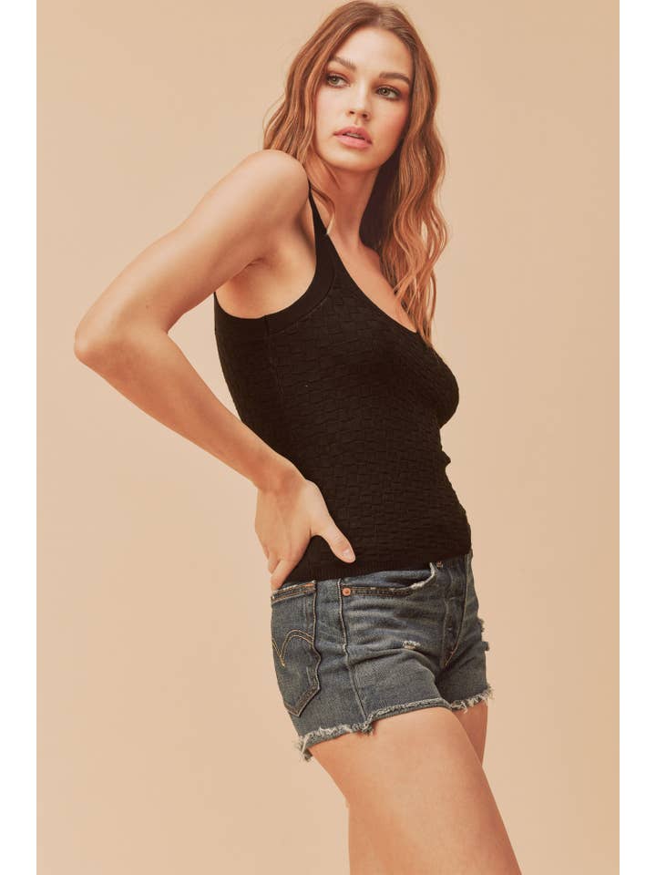 AEMI + CO – Tops – Mulher por atacado – Tanque de malha 360BN Gwenn 117