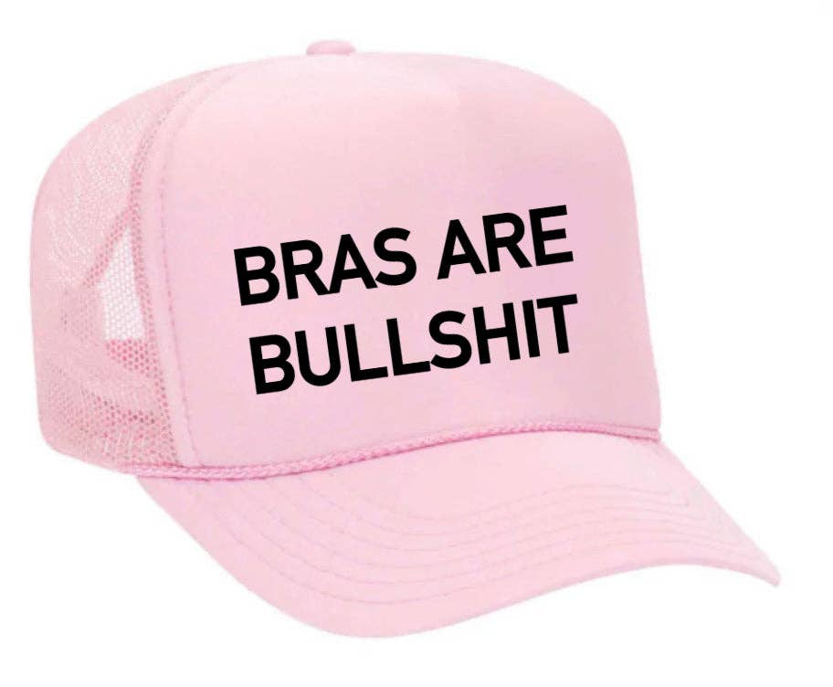 Inappropriate Trucker Hats - Wholesale Trucker Hat - Women's - Bras Are Bullshit Trucker Hat9