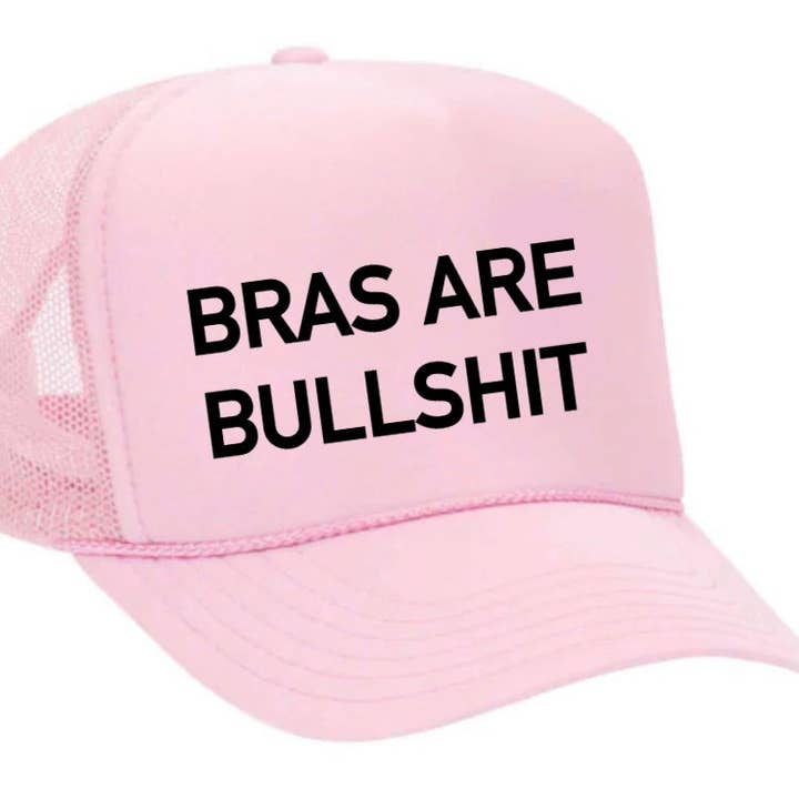 Inappropriate Trucker Hats - Wholesale Trucker Hat - Women's - Bras Are Bullshit Trucker Hat9