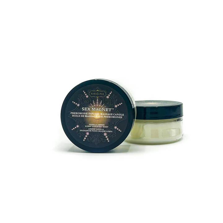 Kama Sutra - Wholesale Travel Candles - SEX MAGNET™ Vanilla Amber Pheromone Massage Candle 2