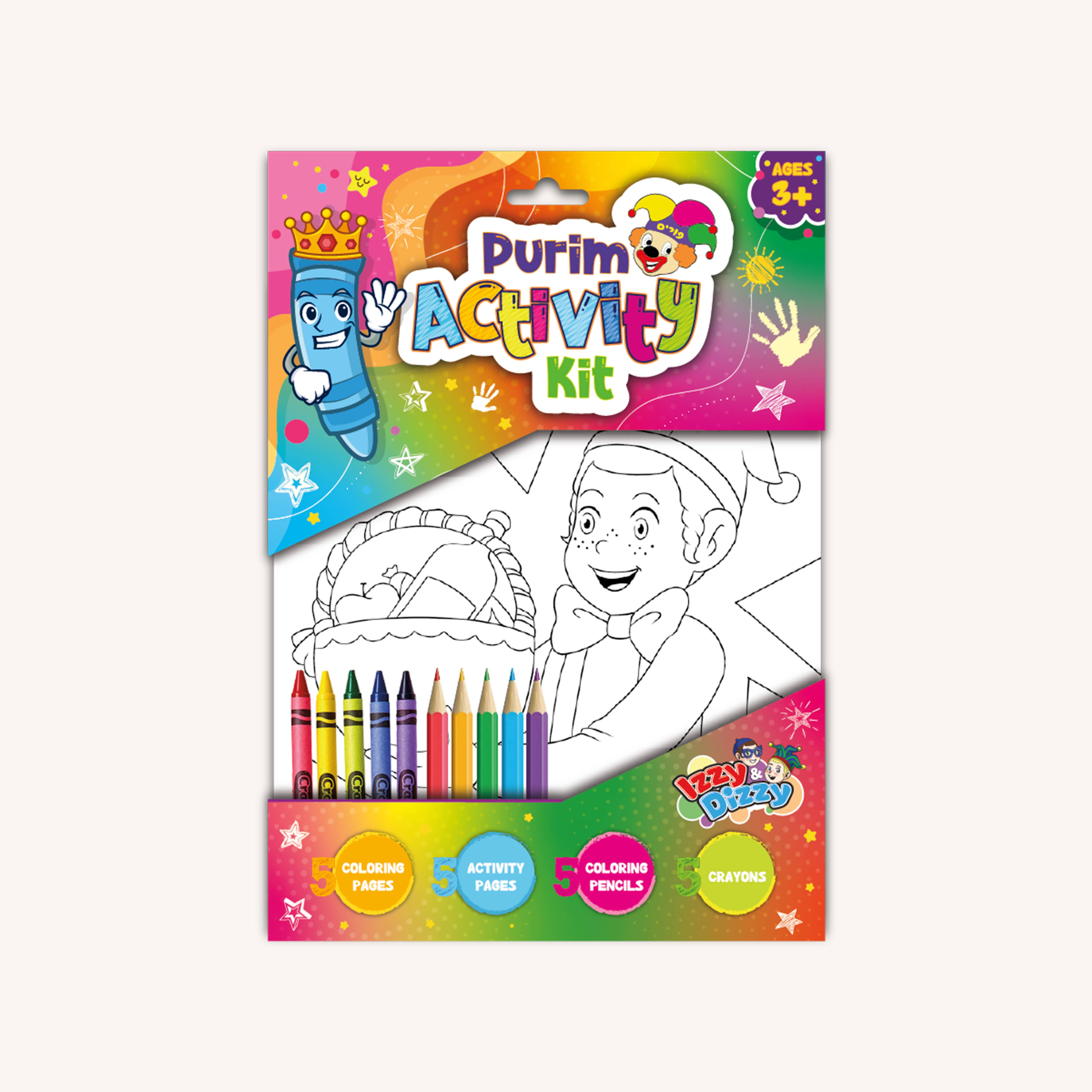 Ner Mitzvah – Conjunto de arte - Crianças e bebés por atacado – Kit de atividade Purim0