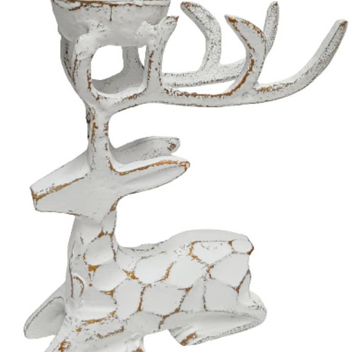 Reindeer Tealight Holders – Handcrafted Christmas Tabledecor for wholesale by Indriya Home