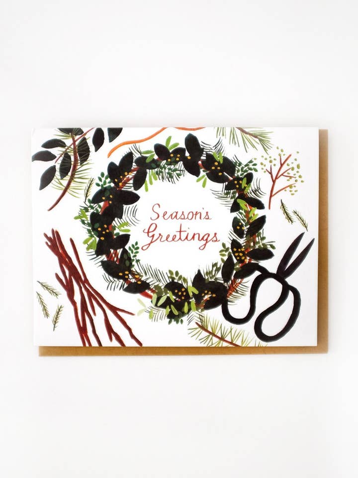 Boîte de 8 cartes de couronnes fourragées pour la vente par Small Adventure