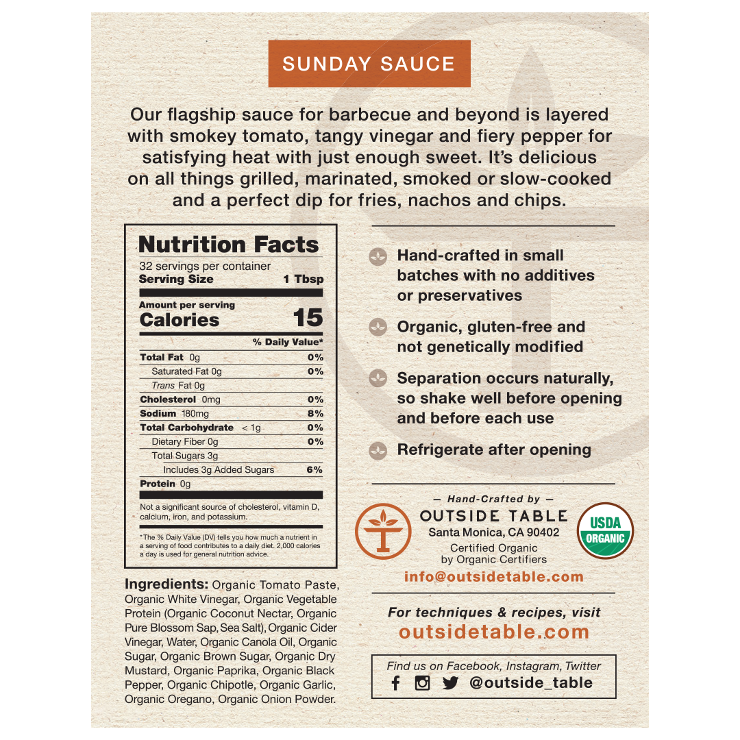 Outside Table - Wholesale BBQ Sauce - Sunday Sauce6