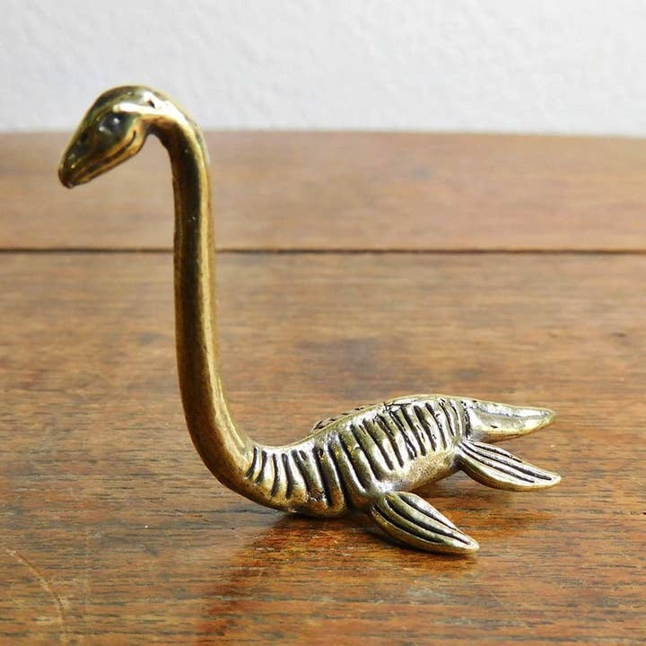 Small Brass Loch Ness Monster Nessie Figurine for wholesale by Superior Stones & Gifts INTL LLP