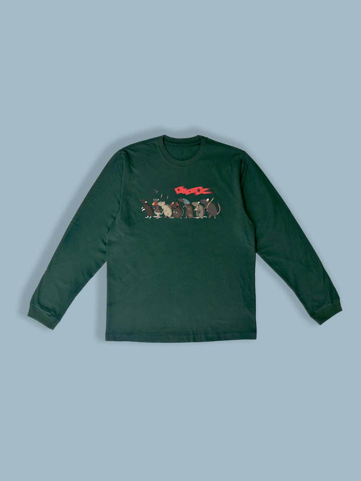 Canadian Made, Rat Crusade Long Sleeve, 100% organic cotton for wholesale by Phaest