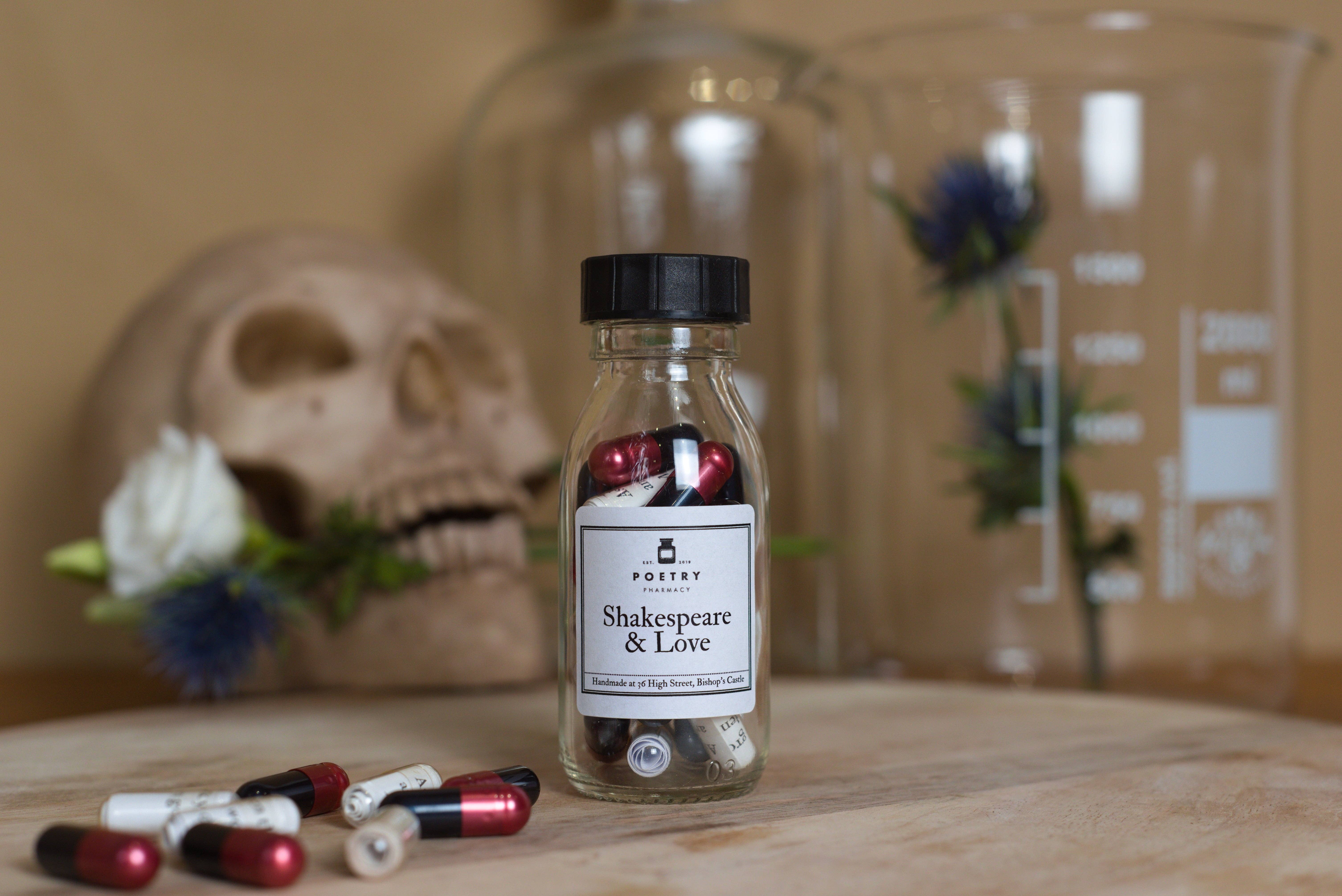 Poetry Pharmacy - Wholesale Poetry & Drama - Shakespeare & Love - Poetry Pills (Large)1