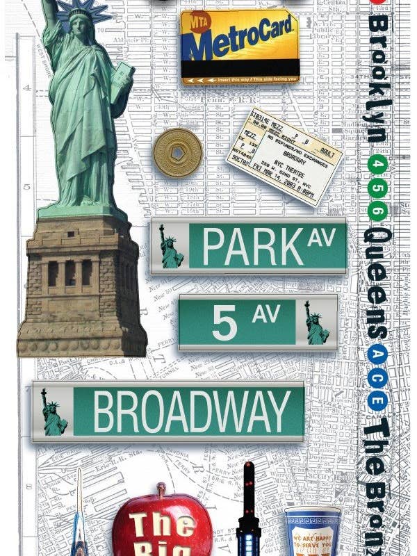 New York City Cardstock Sticker for wholesale by Paper House Productions