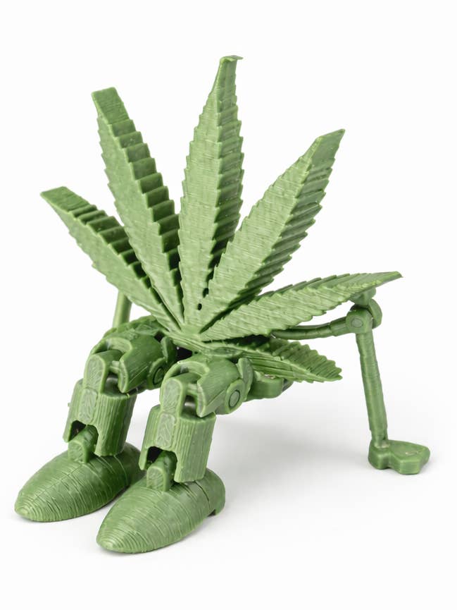 420 Desk Sitter | Cannabis Leaf Shelf Sitter | 3D Printed We for wholesale by Bub's Trading Post