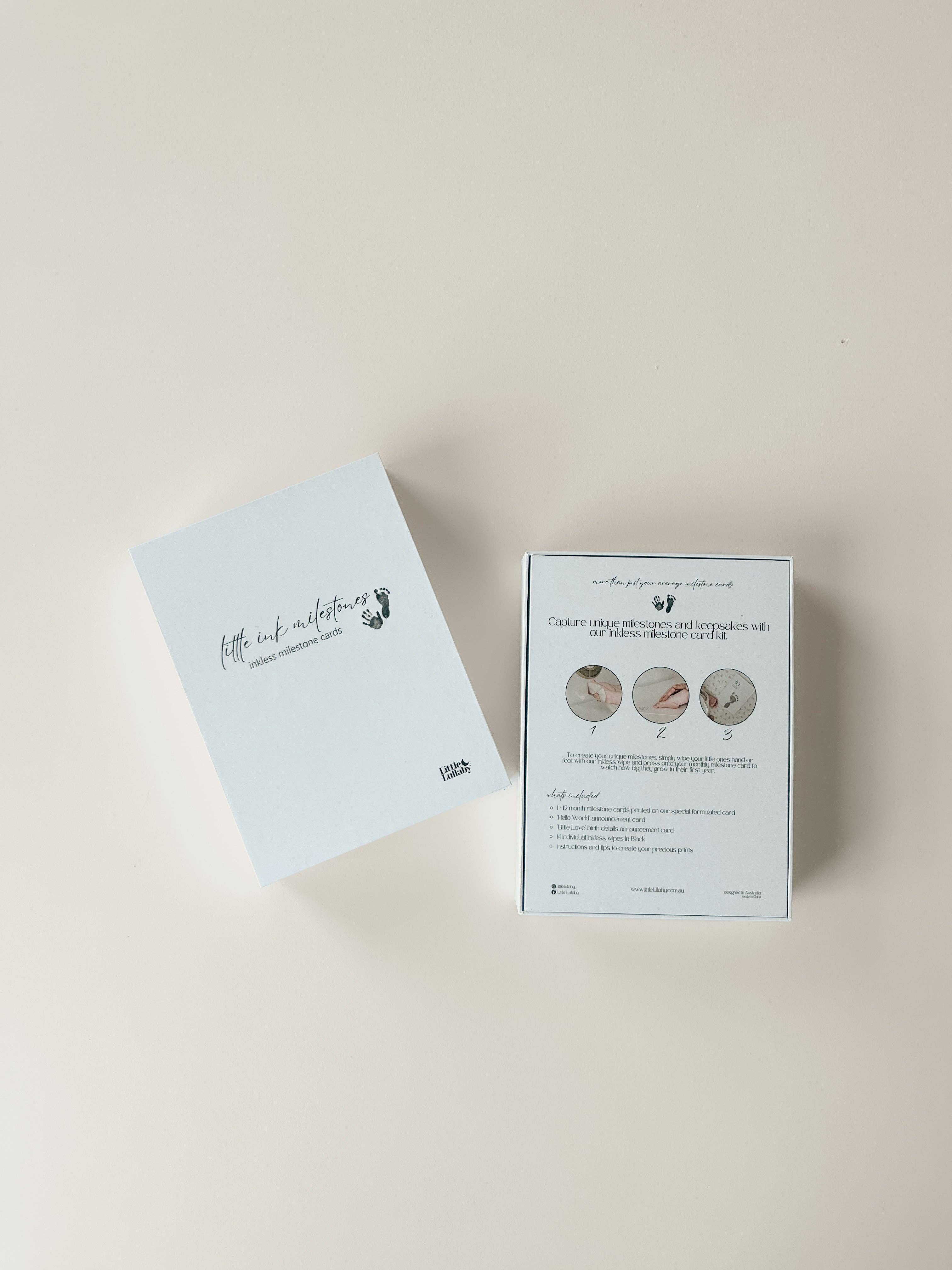 Little Lullaby - Wholesale Milestone Art/Keepsake - Kids & Baby - Inkless Milestone Cards2