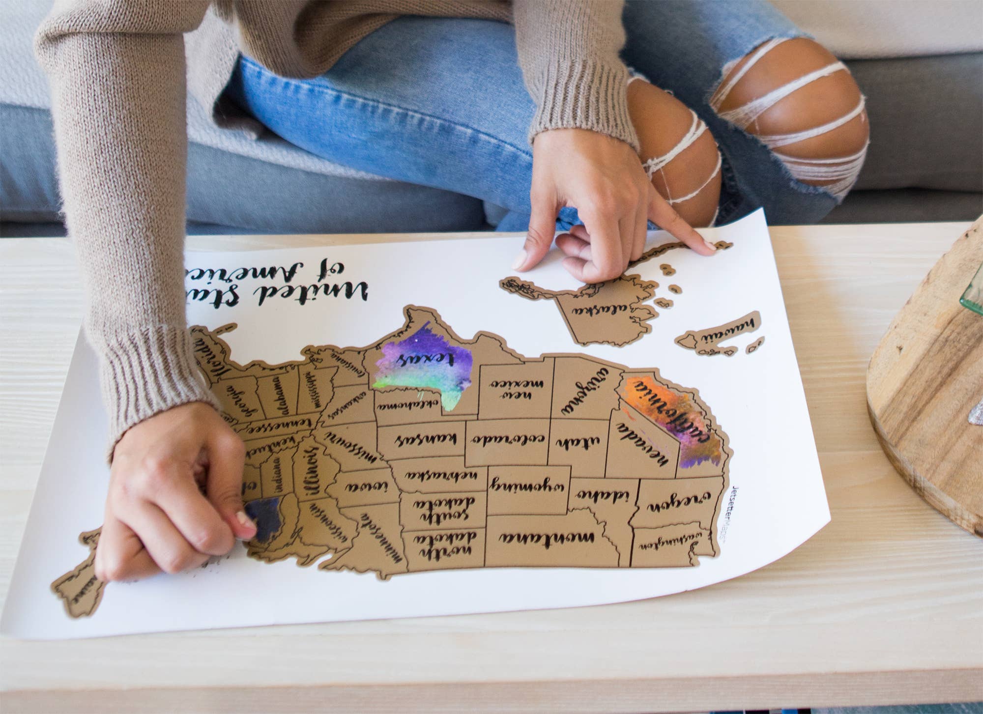 Suade - Wholesale Map - Scratch Your Travels USA Map1