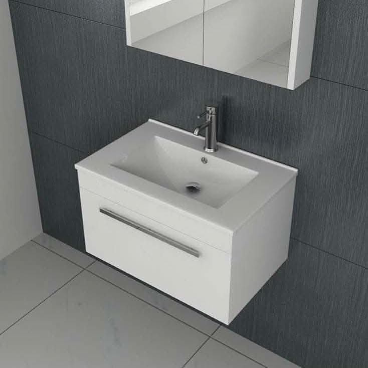 Bathroom4Less – wholesale Cabinet – Venus Wall Hung Vanity Unit With Slim Basin - 700mm Wide - White2