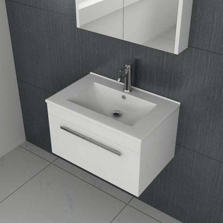 Bathroom4Less – wholesale Cabinet – Venus Wall Hung Vanity Unit With Slim Basin - 700mm Wide - White2
