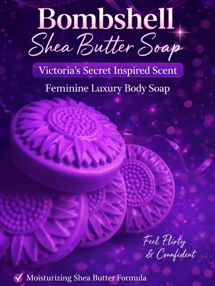 Savon au beurre de karité Bombshell | Inspiré par Victoria's Secret pour la vente par Ginger & Pine Apothecary