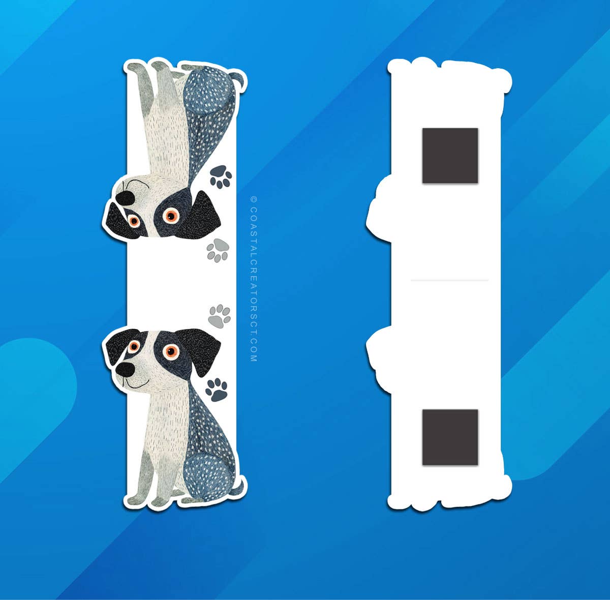 Coastal Creators of Connecticut - Wholesale Bookmark - Terrier Dog Reversible Magnetic Bookmark (Packaged)2