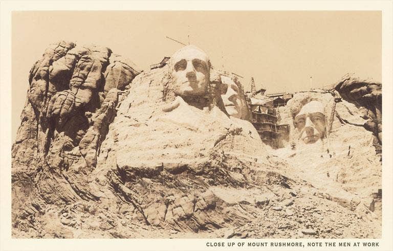 Found Image Press - Wholesale Sticker - Sticker DS-122 Workers on Mt. Rushmore0