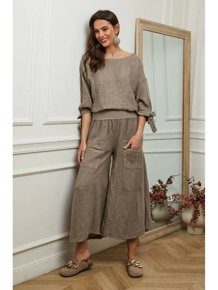 LÉA & LUC - Wholesale Pants - Women's - 100% linen trousers REF.3023528