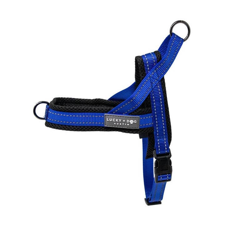 Harnais sans traction Quick-Fit - Bleu pour la vente par LUCKY + DOG