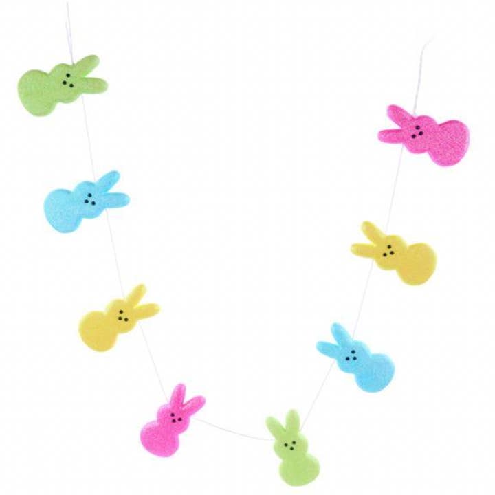 Guirnalda de conejitos con purpurina de 1,2 m para venta al por mayor de Dunn Deals