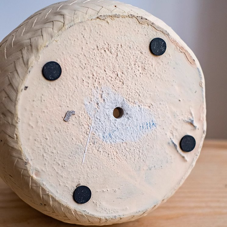 Rustic Reach - Wholesale Plant Pot - Faux Bamboo Woven Cement Planter1