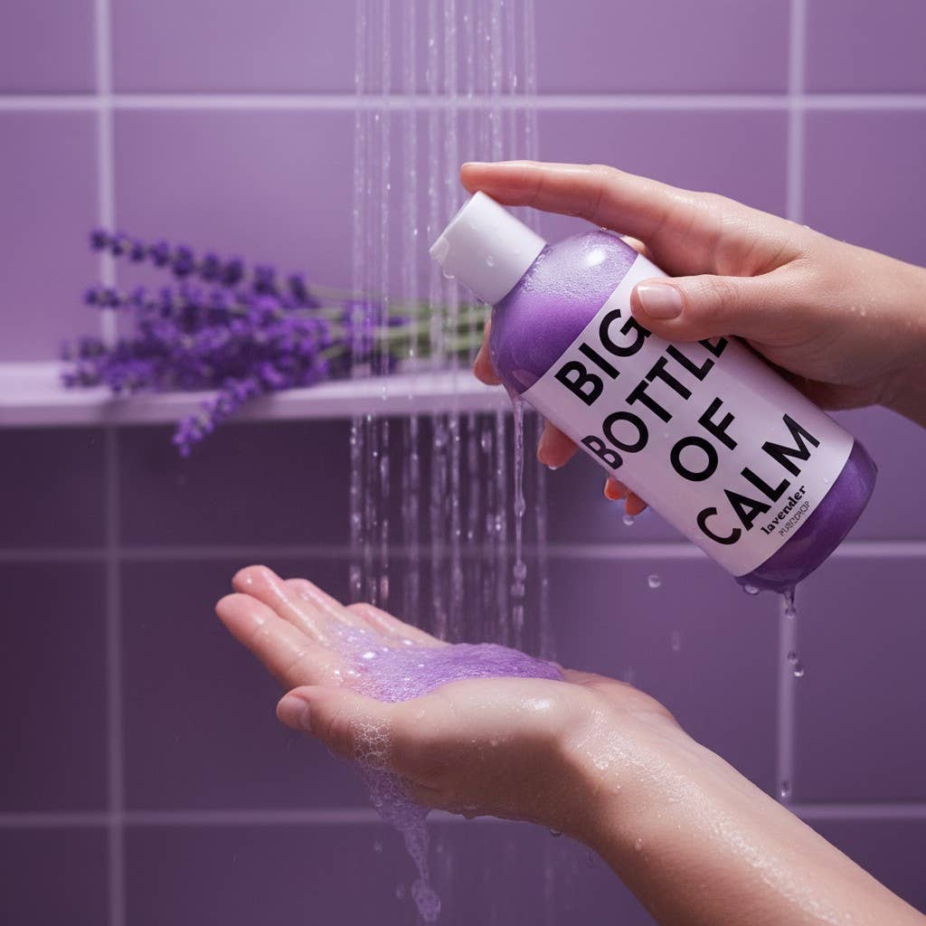 Pure Drop - Wholesale Body Wash/Shower Gel - Big Bottle Of Calm Lavender Shower Gel, Body Wash3
