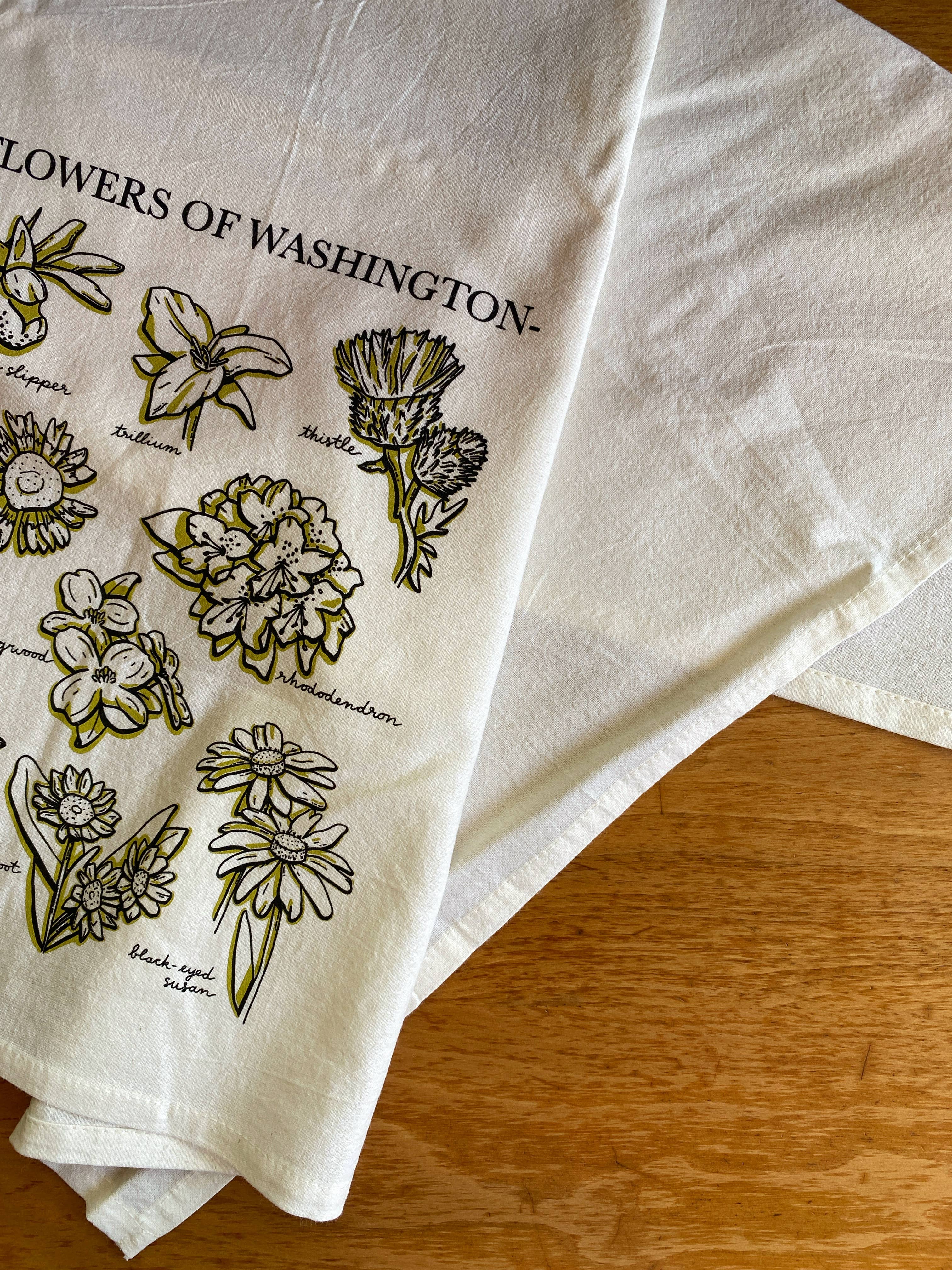 Fern In The Forest - Wholesale Tea Towel - Washington Wildflower Tea Towel | Screenprinted1