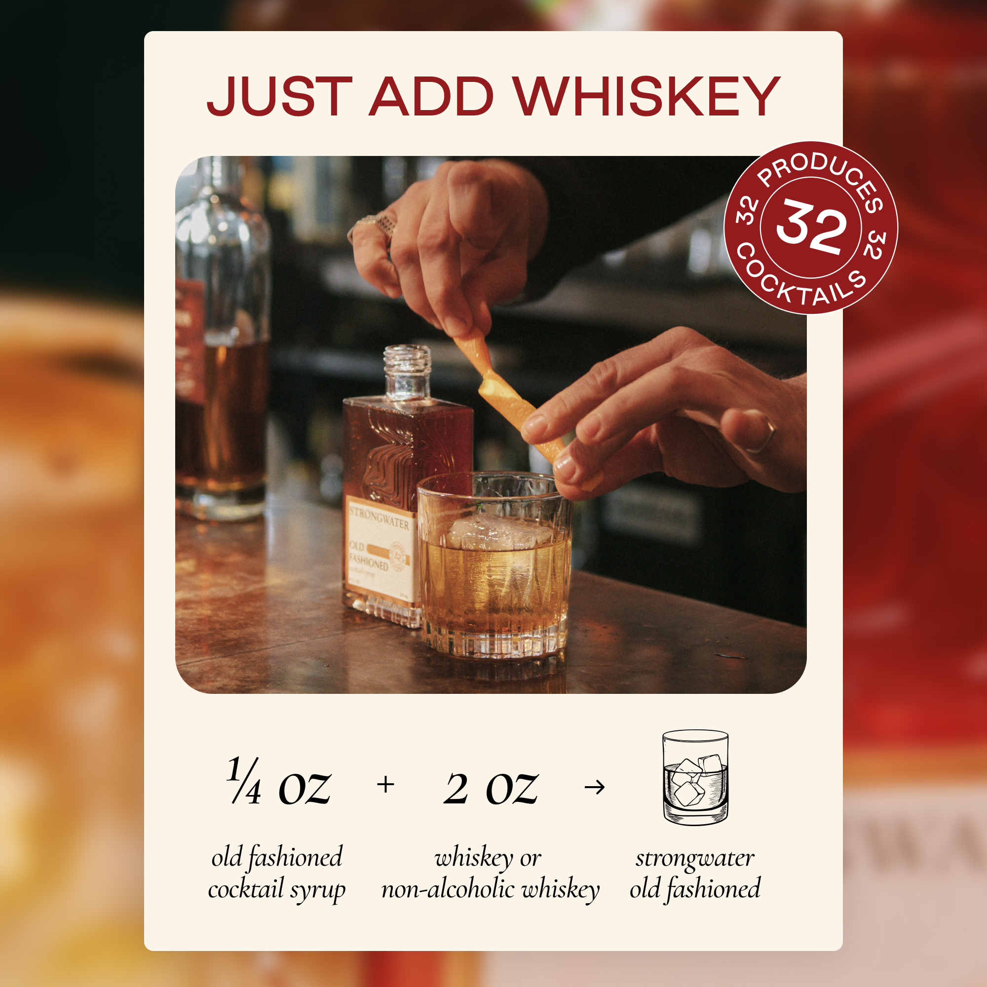 Strongwater – Großhandel Cocktailmischung/-sirup – Altmodischer Cocktailsirup mit Ahorn-Pekannuss4