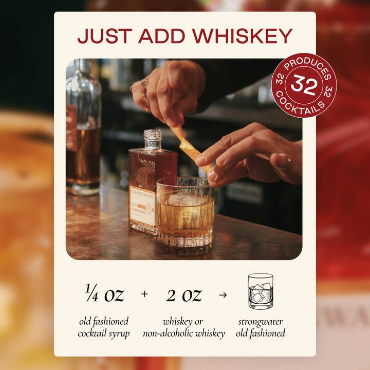 Strongwater - Wholesale Cocktail mix/syrup - Maple Pecan Old Fashioned Cocktail Syrup4