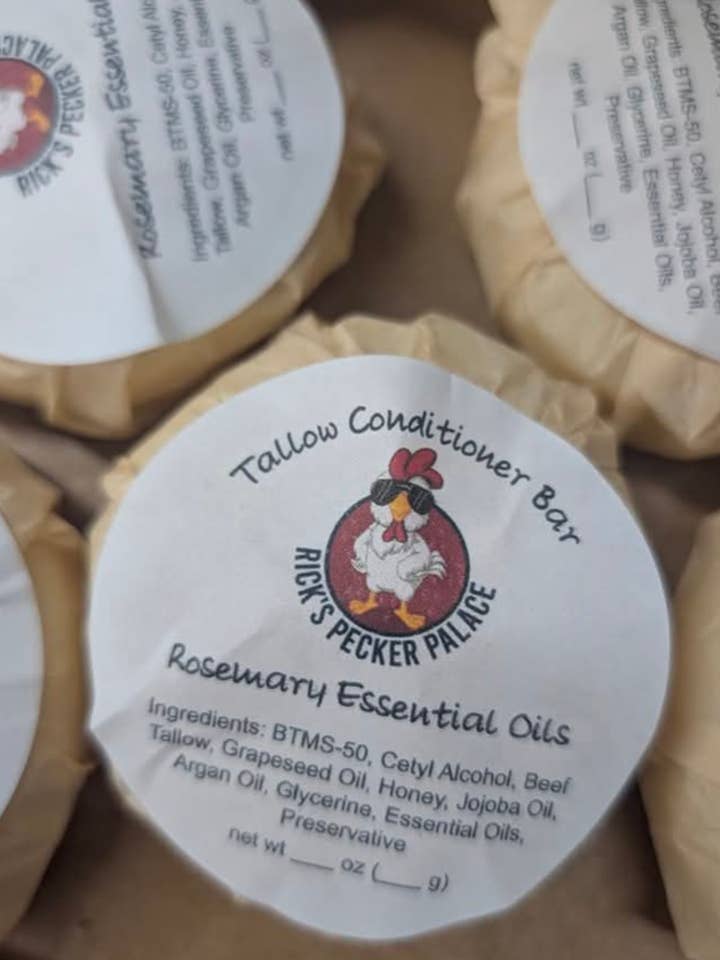 Tallow Hair Conditioner Bar for wholesale by Rick's Pecker Palace, LLC