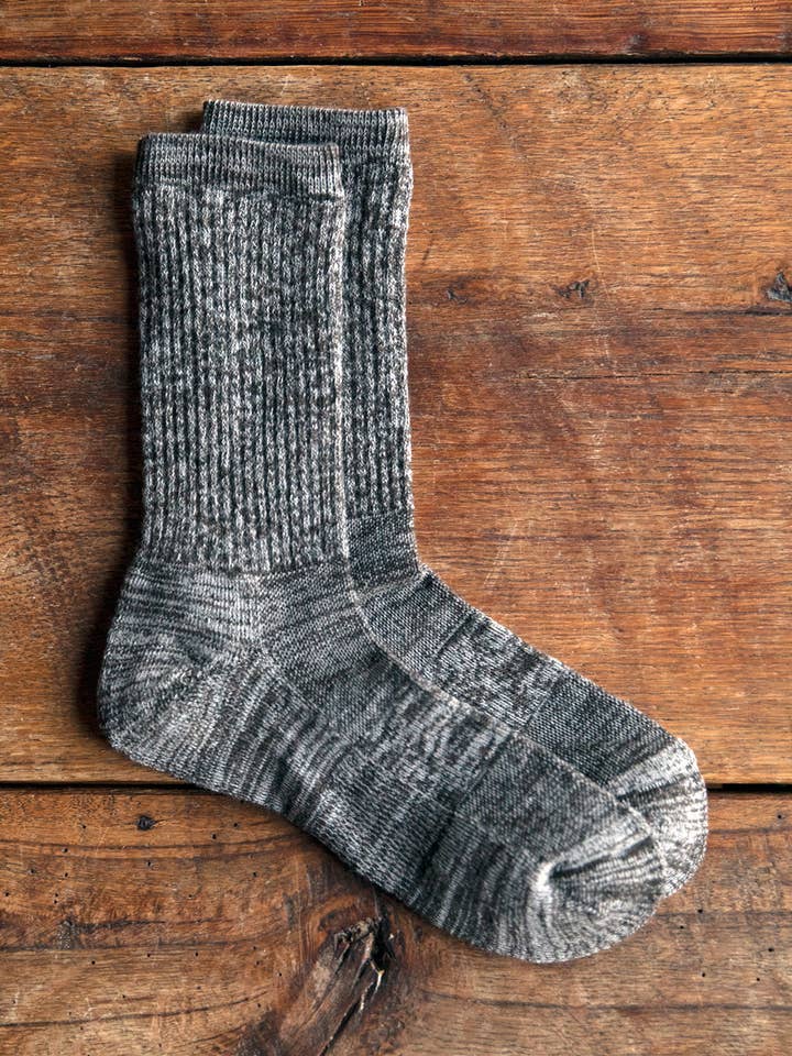 Green Cove Collective - Wholesale Socks - Unisex - Commonwealth Light Crew - Brown Marl0