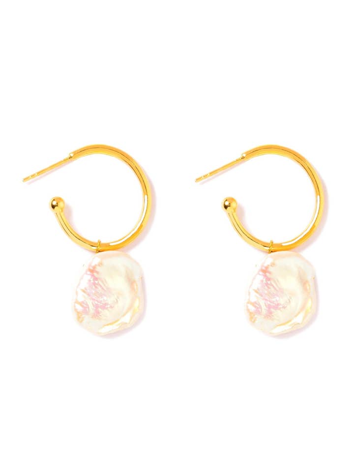 Färskvatten Potency Hoop-örhängen för wholesale av Nectar Nectar New York