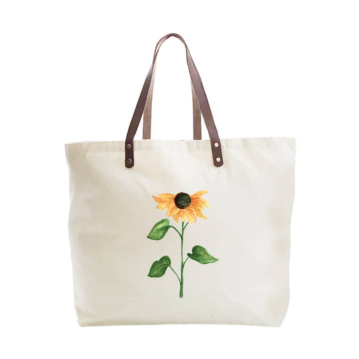 black eyed susan large tote for wholesale by Tina Labadini Designs
