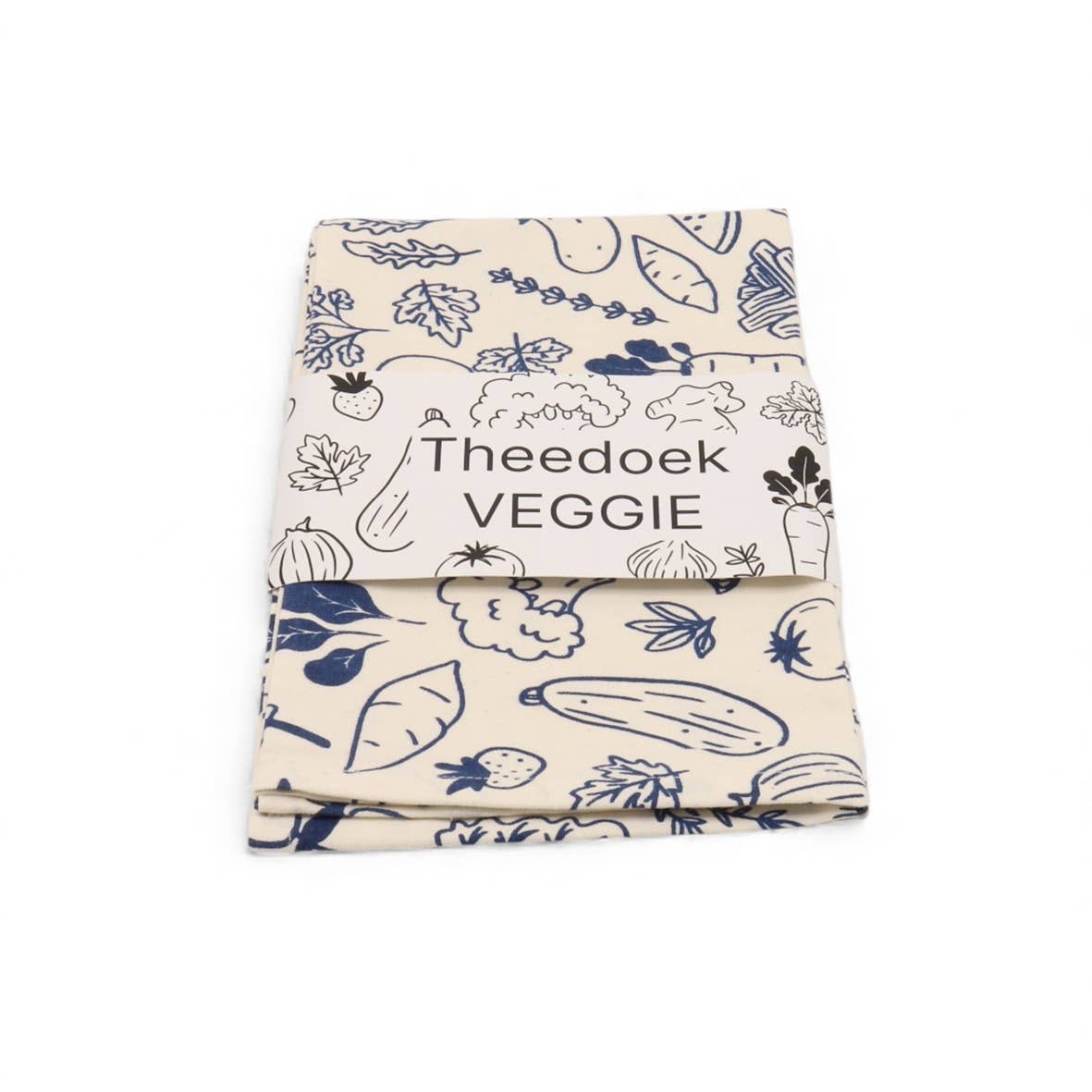 Hollandsche Waaren - Wholesale Tea Towel - Tea Towel Veggie Blue2