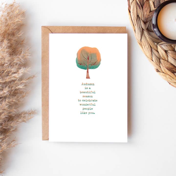 Höstens underbara människokort för wholesale av Card & Story